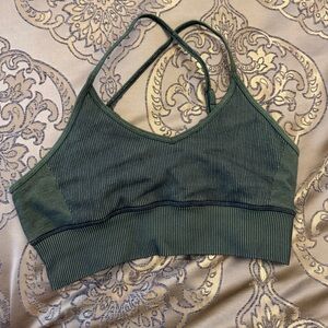ALO Green Strappy Bralette size Medium